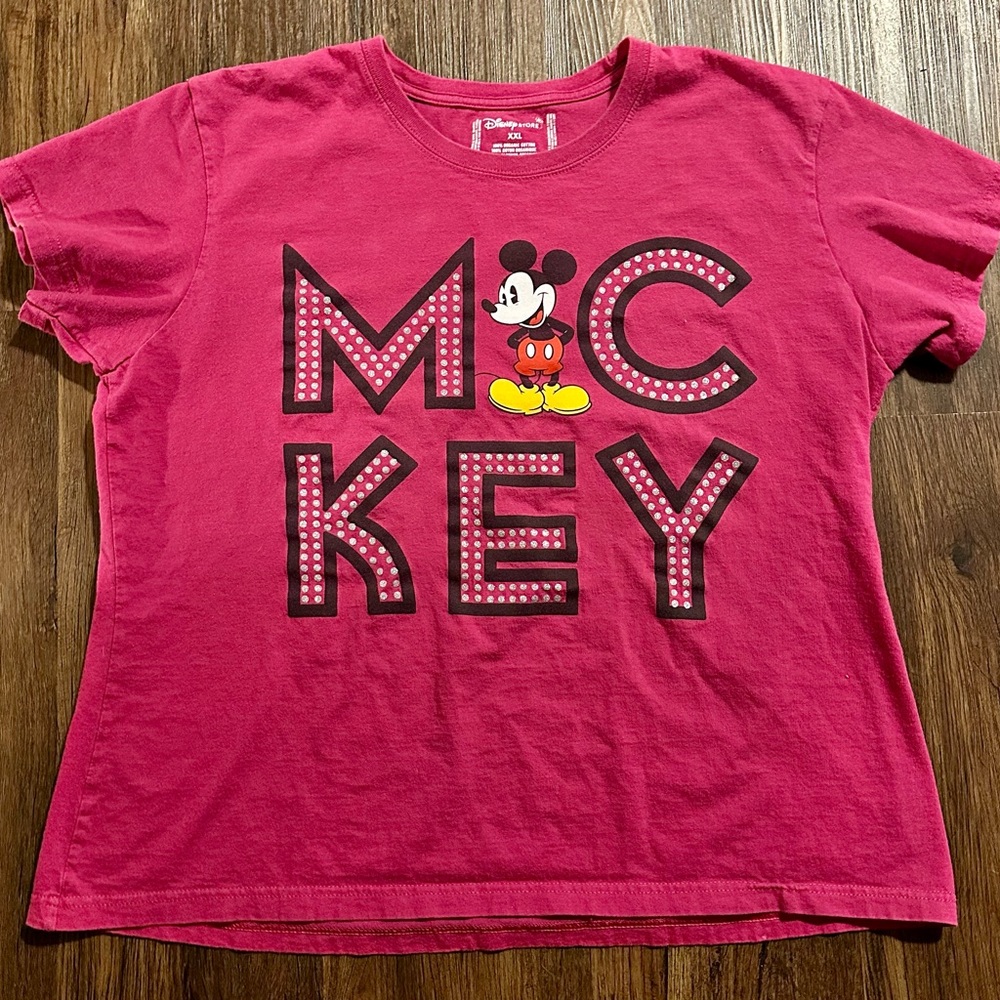 Disney T-Shirt with Mickey Mouse - Pink XXL